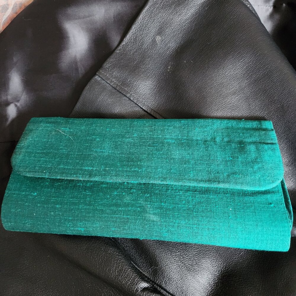 Vintage silk clutch